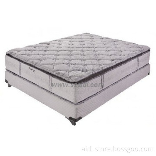 Double pillow top comfy pocket spring mattress